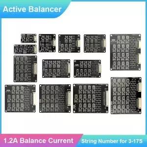 1.2A 액티브 밸런서 Lifepo4 형 밸런스 보드 3S 4S 6S 7S 8S 9S 10S 12S 16S 17S 이퀄라이저 BMS 이온