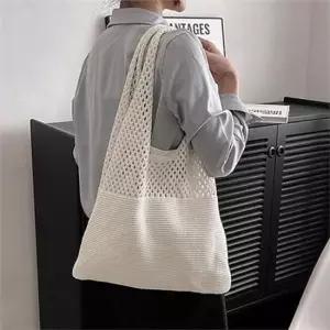 뜨개 여성 니트 가방 메쉬 데일리 보부상 가방 여름 바캉스 여성니트가방