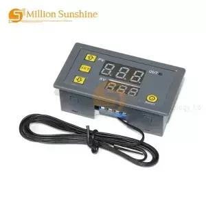W3230 디지털 LED 온도 컨트롤러 모듈 방수 프로브가있는 조절기 스위치 5V 12V 24V 110V 220V