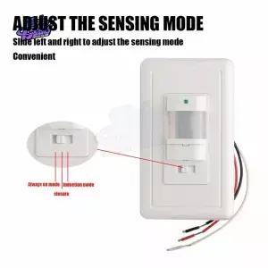 PIR 모션 센서 스위치 AC 110V240V 최근 적외선 스마트 인체 벽 전원 공급 장치 액세서리