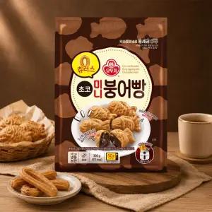 오뚜기 츄러스 미니붕어빵 초코 300g 2개