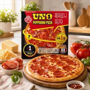 오뚜기 UNO 페퍼로니 피자 180g 4개