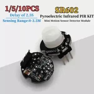 110PCS SR602 미니 모션 센서 감지기 모듈 초전기 적외선 PIR 키트 Arduino Diy 용 감각 스위치 브래킷 ( )
