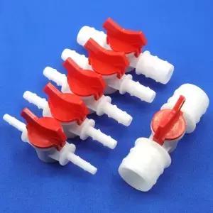 1 2pcs 4 32mm 동일한 직경 플라스틱 볼 밸브 물방울 관개 파이프 스위치 수족관 공기 펌프 호스 커넥터