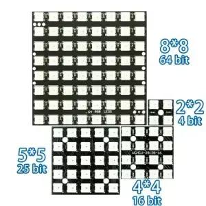 WS2812 5050 RGB LED 매트릭스 8x8 4 16 25 64