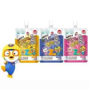 뽀로로 면역 쏙 어린이 캐릭터 음료수 100ml 10개 오렌지 포도 딸기 맛 음료 아이 아기 키즈 약국 쥬스