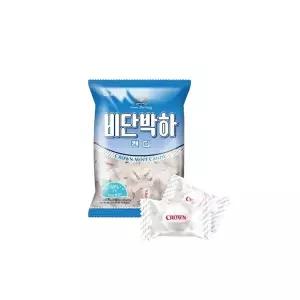 크라운 비단박하캔디 140g x 4개