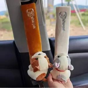 푹신한 귀여운 동물 애니멀 안전벨트커버 차량용품
