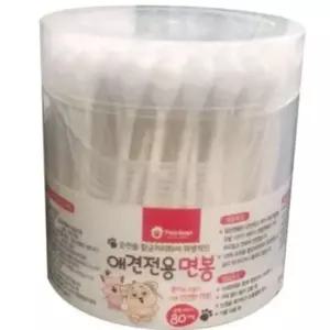 강아지 위생용품 펫크린 애견전용 면봉(80p)