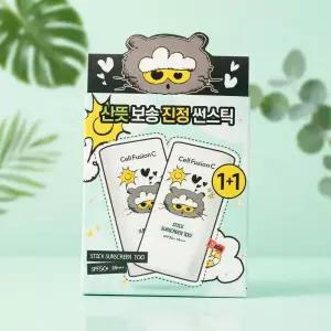셀퓨전씨 조앤프렌즈 선스틱 19g 2팩 세트 (투명 보송 야외활동 스포츠)