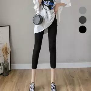 여성 여름 쫀쫀한 아무 모달 쿨레깅스 1P 운동 쫄바지