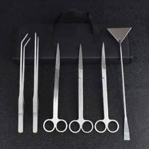키밍 수조관 어항 수초 가위 집게 세트 6종 수조 정리 도구 수조걸이