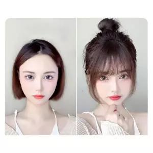 인모 풀뱅 탑커버 앞머리가발 이 헤어피스 포인트