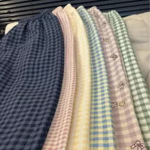 여성 시원한 파자마 바지 여름 잠옷바지 홈웨어 이지웨어 팬츠