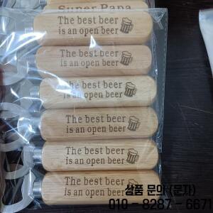 맞춤형 각인 나무 병따개 맥주 결혼식 호의 파티 기념품 선물 10 20/30