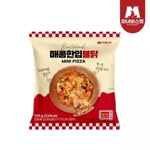 [마녀바스켓] 매콤한입 불닭 수제 한입피자 x1팩