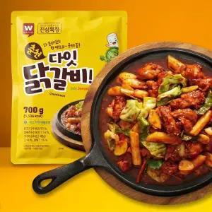 [외갓집]진심목장] 춘천 다잇닭갈비 700g X 2팩