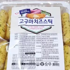 튀김전문점용 고구마치즈스틱 25g x40개 1k 호프 맥주 안주용