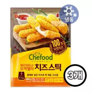 Chefood 롯데 쉐푸드 모짜렐라 치즈스틱 400gx3개