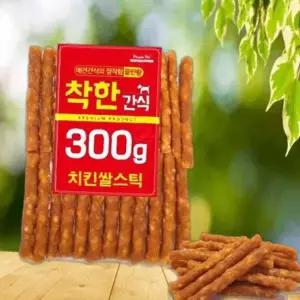 300g 간식 강아지 착한간식 치킨 피플펫 쌀스틱