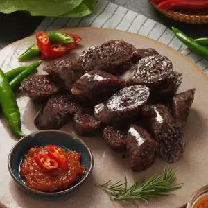 맛의고수 고추 찰순대 냉장 500g 2인분 1팩 잡내없이 쫀득하고 매콤한 맛 해동없이 바로 조리 가능