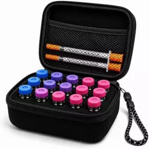 Eiern 15 슬롯 펩드 케이스 환자용 인슐린 바이알 냉장고 프로텍터 홀더 보관 표준 10ml U-100 손목