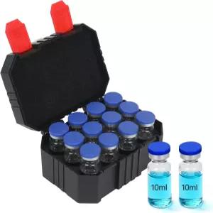 KNOKO 12슬롯 10ml 펩드 보관 케이스 바이알용 인슐린 냉장고 휴대용 쿨러 여행 TSA 승인