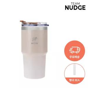 [런칭기념 무료배송+빨대3개] 팀넛지 보온보냉 휴대용 600ml 스텐텀블러(아이보리)
