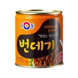 유동 번데기 280g x24캔 / 간식 술안주 고단백 탕