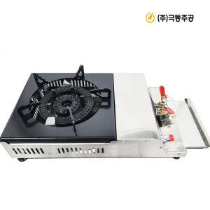 극동주공 고화력 LPG 가스렌지 쌍형 저압용 준저압용 업소용 도시가스 LNG