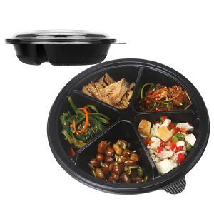 일회용 3칸 5칸 반찬용기 50개 칸막이 찬합 도시락 반찬 배달 밀폐 포장용기 샐러드 식기 소풍 나들이