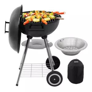 꾸버스 바베큐그릴 애플43 베이직SET 숯통+커버 BBQ 숯불 직화 훈제 펜션 야외 대형