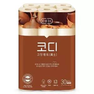[코디] 고창 황토 화장지 30Mx30롤 1팩