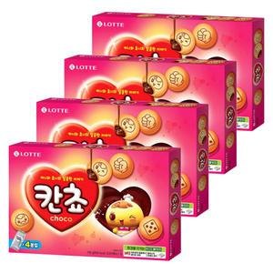롯데 칸쵸 196g x 4개 / 대용량 비스킷 과자 간식