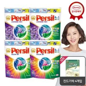 헨켈 퍼실 디스크 38개입 x4개 캡슐세제_진드기싹 시트