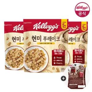 켈로그 현미 후레이크 550g x 3개 + (증정)미니 30g