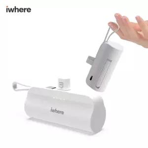 iWhere 도킹형 미니 보조배터리 듀얼충전 아이폰 스마트폰 5000mAh