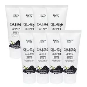 해피바스 대나무숯 피지흡착 클렌징폼 200g x8