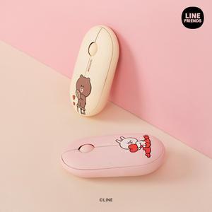 라인프렌즈 브라운&프렌즈 멀티페어링 무선 블루투스 마우스 (무소음 클릭)