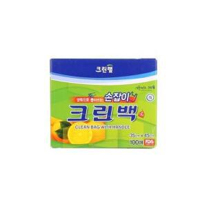 [크린랩] 크린백 손잡이 특대 35X45 100매 10개 1박스_주방 위생 가정 간편