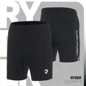 [라이더] 배드민턴 스포츠 우븐 4부 남성 여성 반바지 블랙 2024RP-4