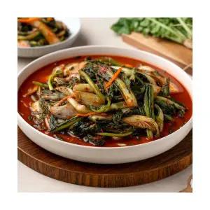 [보성녹차김치] 얼갈이+열무김치 1kg 국내산100% 당일제조 정온가푸드 HACCP