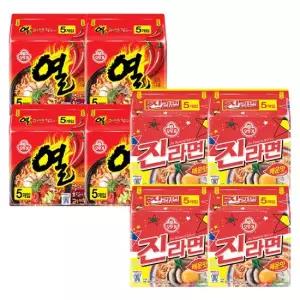 오뚜기 진라면 20봉 + 열라면 20봉