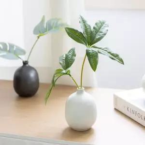 몬스테라 파키라 조화 화병 그린 항아리 24cm DIY) 4타입 인테리어 식물 테이블 장식 소품 꾸미기