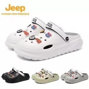 JEEP(지프) EVA 슬리퍼 겸 샌들+(파츠 10개) 남자 여자 남성 여성 사무실 실내화 여름 아쿠아 슈즈
