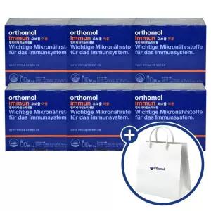[쇼핑백증정] 오쏘몰 이뮨 멀티비타민 미네랄 (액상 20ml + 정제 919mg) x 30개입 6개 / WJ