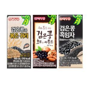 [삼육두유] 검은콩(볶은귀리 48팩+ 호두와 아몬드 32팩+흑임자 32팩(총112팩)