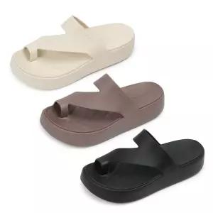 [크록스]크록스(CROCS) GETAWAY PLATFORM TOE LOOP 슬라이드 (womens) 3종택1
