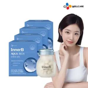 CJ웰케어 [CJ공식] 이너비 아쿠아리치 히알루론산 맥스 56캡슐 4박스