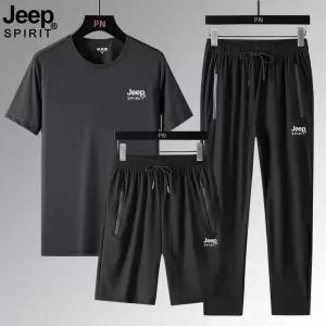 JEEP SPIRIT 여름 캐주얼 트레이닝복 세트 반바지 반팔티 조거팬츠 스포츠 운동복